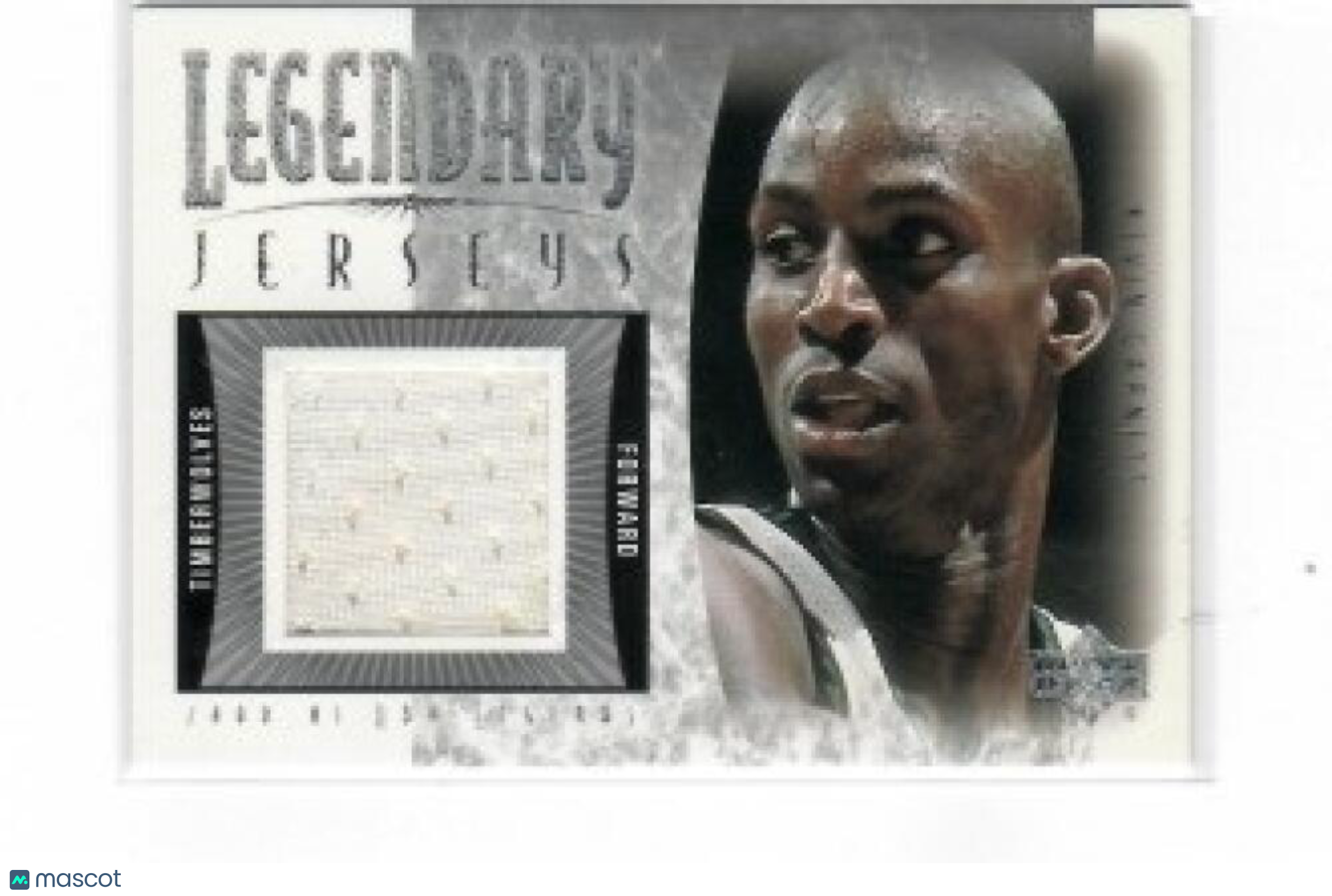 2001-02 Upper Deck Legends Legendary Jerseys #KG-J Kevin Garnett - Minnesota Tim - Sports Cards