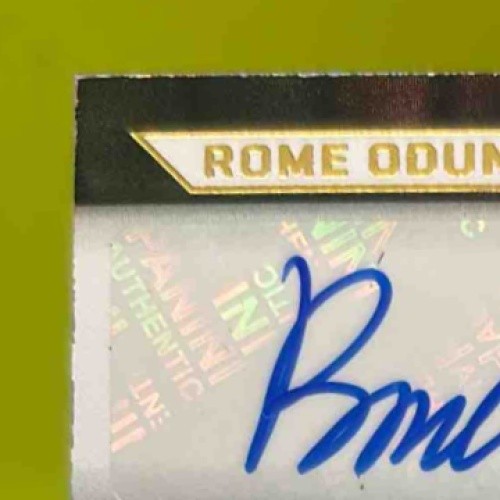 2024 Illusions Rome Odunze Keon Coleman Rookie Reflections Dual Patch Auto /199 - Sports Cards