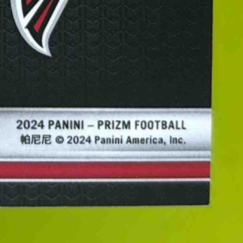 2024 Prizm Michael Penix Premier Jerseys Neon Green Pulsar RC Atlanta Falcons - Sports Cards