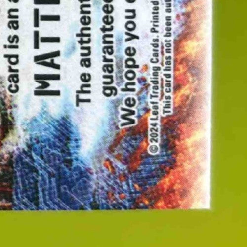 2024 Leaf Electrum Matthew Golden Prospects Auto Bronze /59 #PA-MG1 - Sports Cards