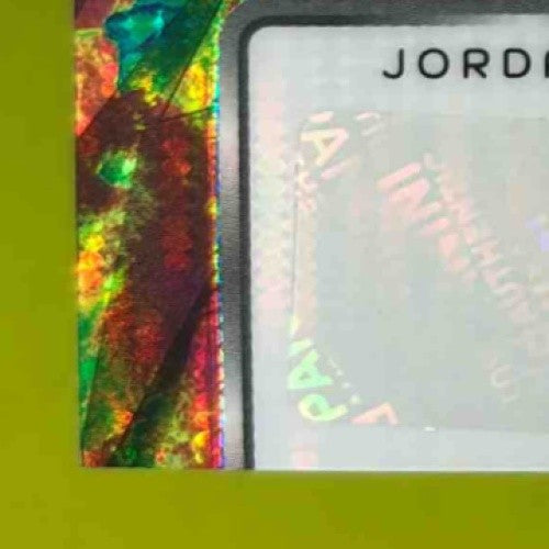 2024 Spectra Jordan Travis Radiant Rookie Patch Signatures Celestial /75 AU Jets