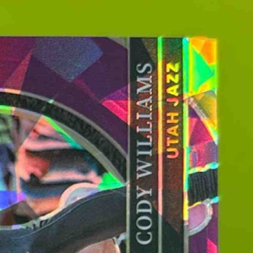 2024-25 Select Cody Williams Purple Cracked Ice Prizm 24/99 #296 RC Utah Jazz - Sports Cards