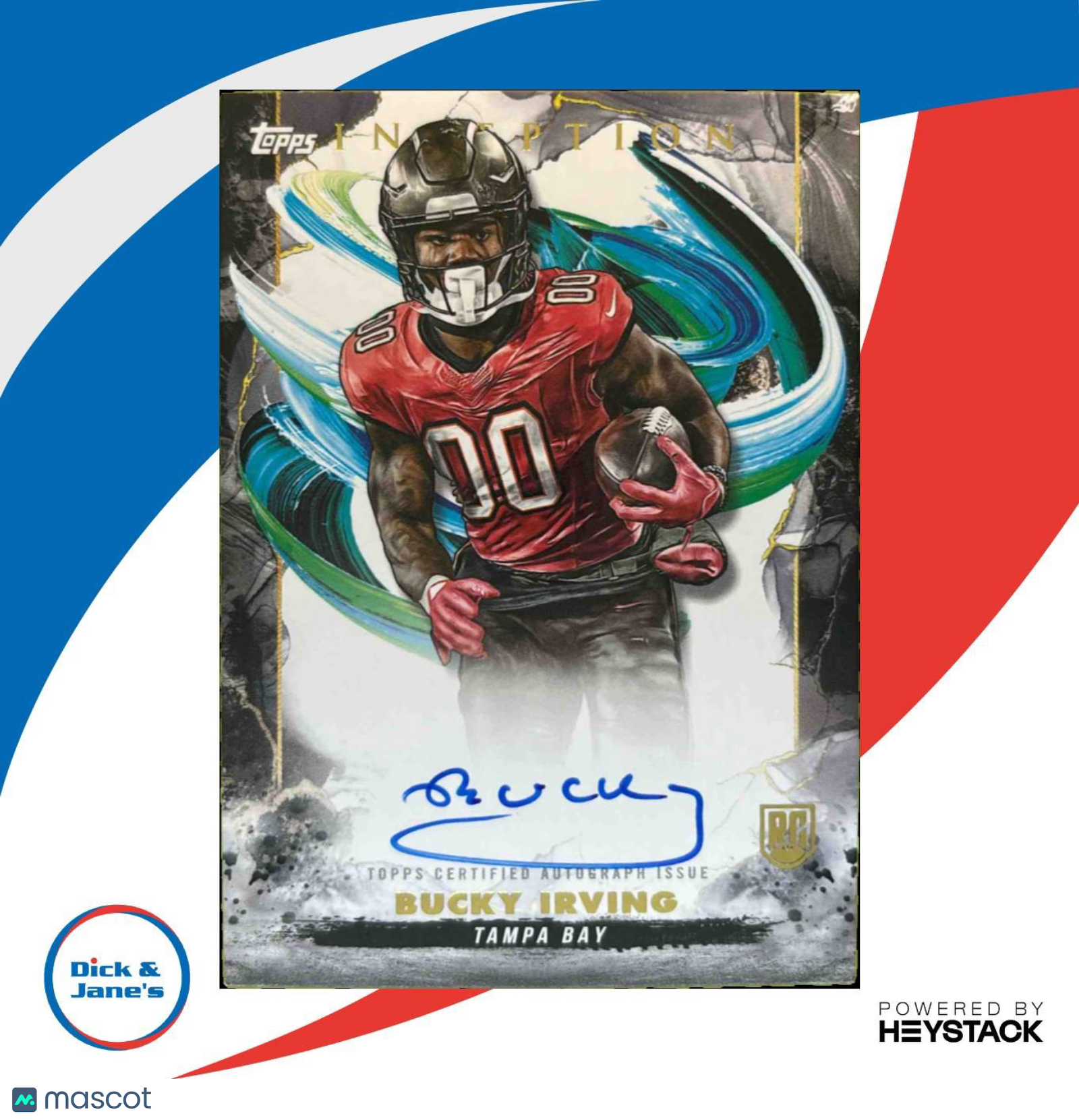 2024 Topps Inception Bucky Irving Rookie Auto #RA-BI RC Tampa Bay Buccaneers - Sports Cards