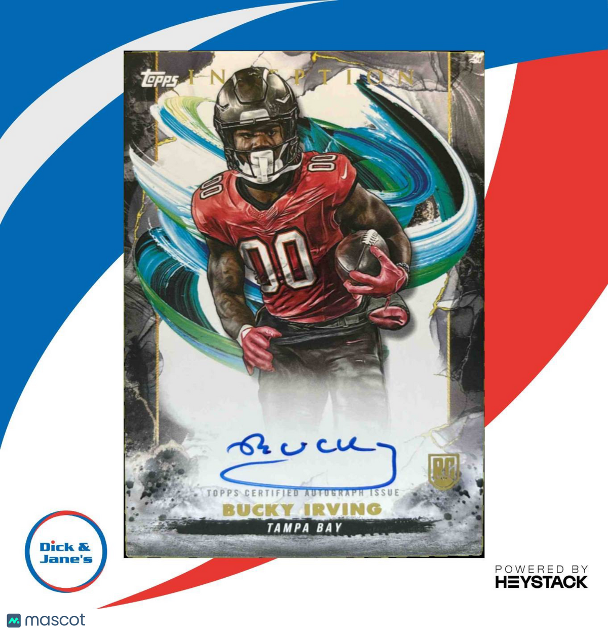2024 Topps Inception Bucky Irving Rookie Auto #RA-BI RC Tampa Bay Buccaneers