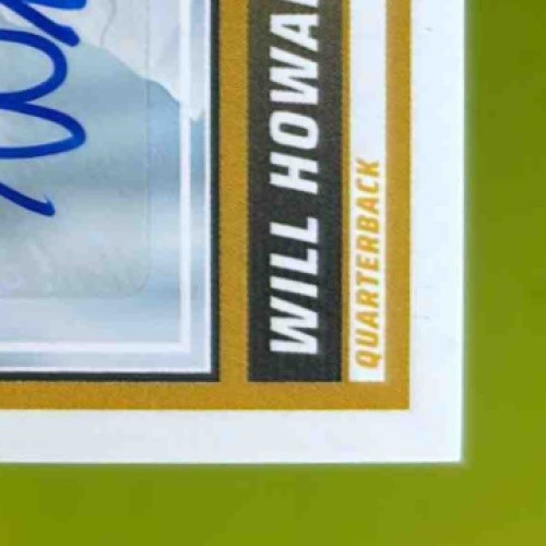 2025 Panini Score Will Howard Rookies Signatures #3 Auto Pittsburgh Steelers