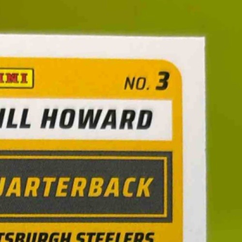 2025 Panini Score Will Howard Rookies Signatures #3 Auto Pittsburgh Steelers
