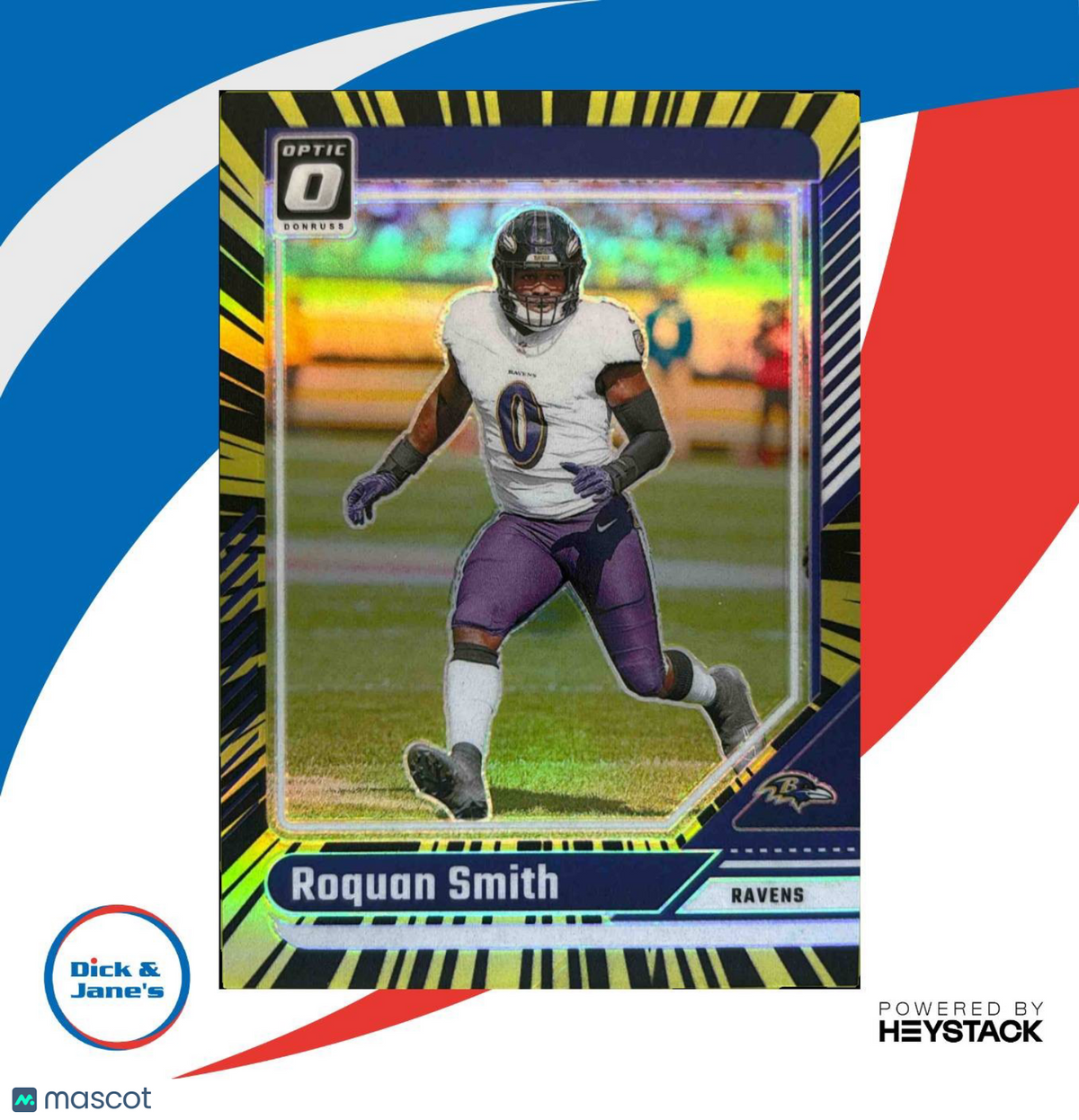 2024 Panini Donruss Optic Roquan Smith Electricity 32/75 #17 Baltimore Ravens