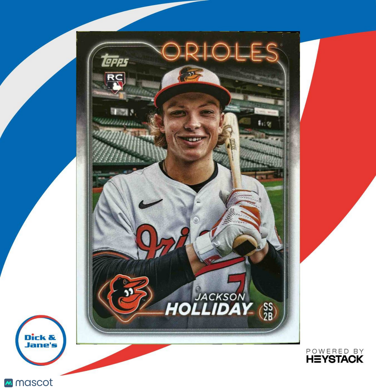 2024 Topps Jackson Holliday Black Box SSP #697 RC Baltimore Orioles Rookie Card