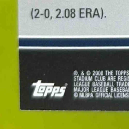2008 Topps Stadium Club Jeff Niemann #159 Auto Tampa Bay Rays