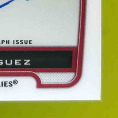 2012 Bowman Julio Rodriguez Chrome Prospect Auto #BCP101 Philadelphia Phillies