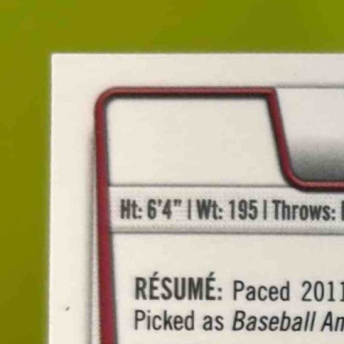 2012 Bowman Julio Rodriguez Chrome Prospect Auto #BCP101 Philadelphia Phillies
