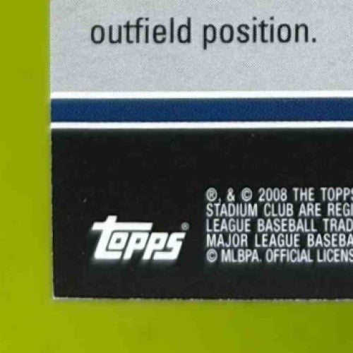 2008 Topps Stadium Club Brandon Boggs #161 Auto RC Texas Rangers
