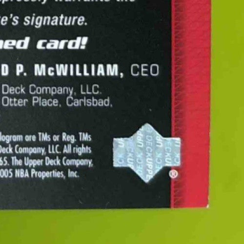 2004-05 Upper Deck Black Diamond Shaun Livingston GemoGRAPHy RC Auto Clippers