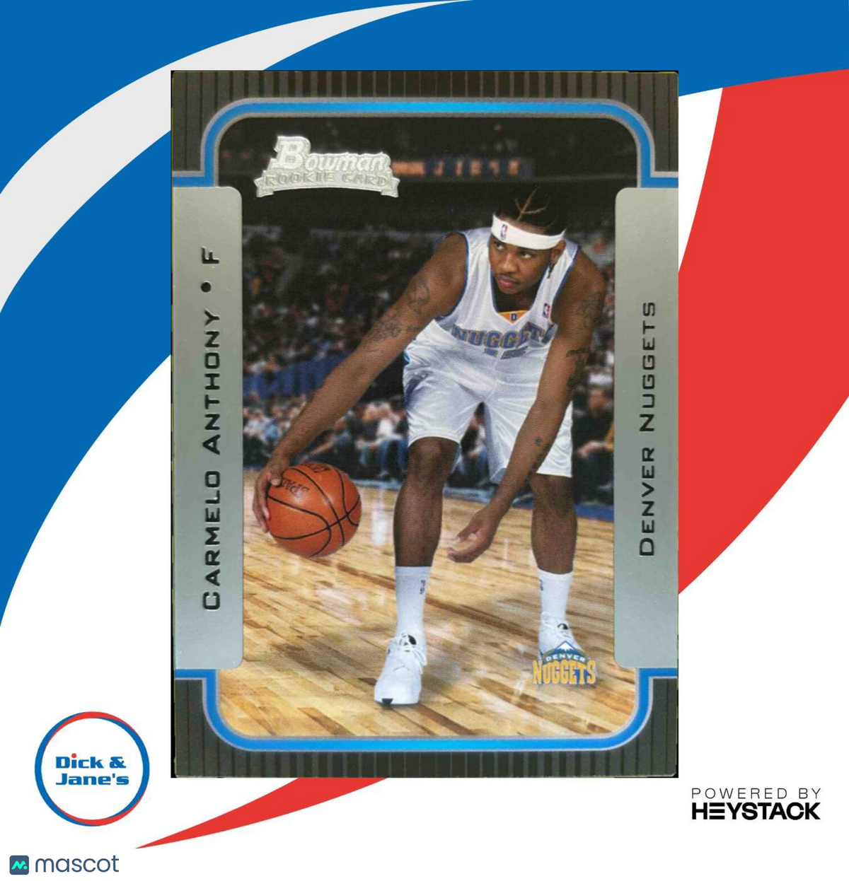 2003-04 Bowman Rookies & Stars Carmelo Anthony #140 RC Denver Nuggets Rookie HOF