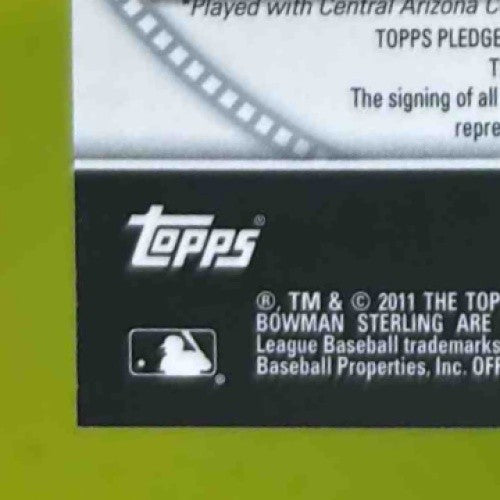 2011 Bowman Sterling Keenyn Walker Prospect Auto #BSP-KWA Chicago White Sox