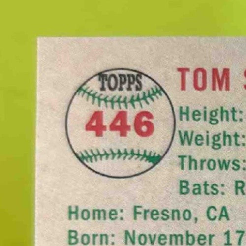 2023 Topps Chrome Platinum Tom Seaver Toile Cream Fuchsia Lava Refractor/100 446