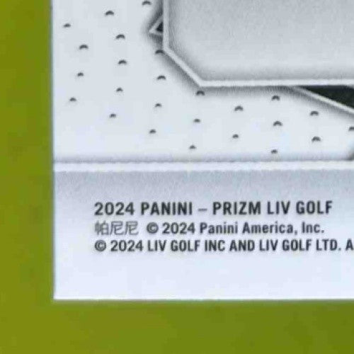 2024 Prizm LIV Golf Jinichiro Kozuma Fearless Blue Prizms 16/99 Iron Heads GC