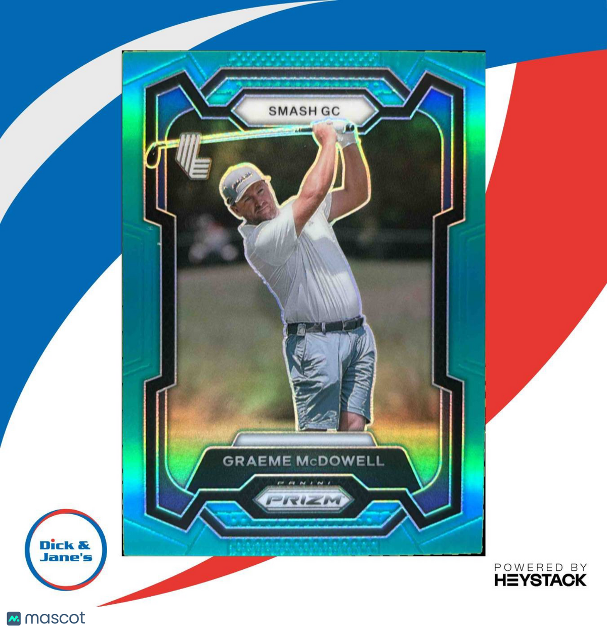 2024 Panini Prizm LIV Golf Graeme McDowell Teal 140/199 #17 Smash GC
