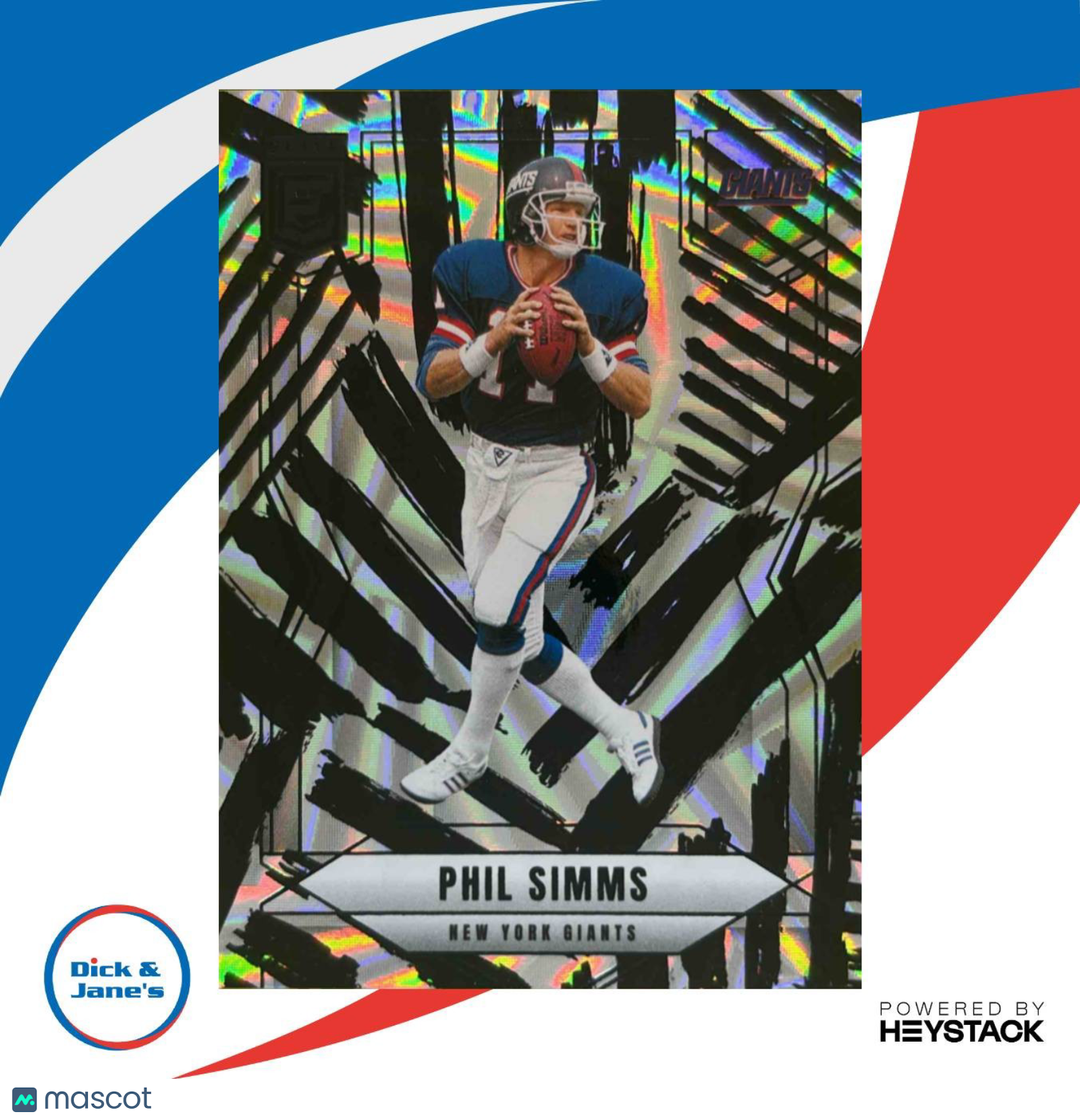 2025 Panini Donruss Elite Phil Simms Razzle Dazzle #58 New York Giants