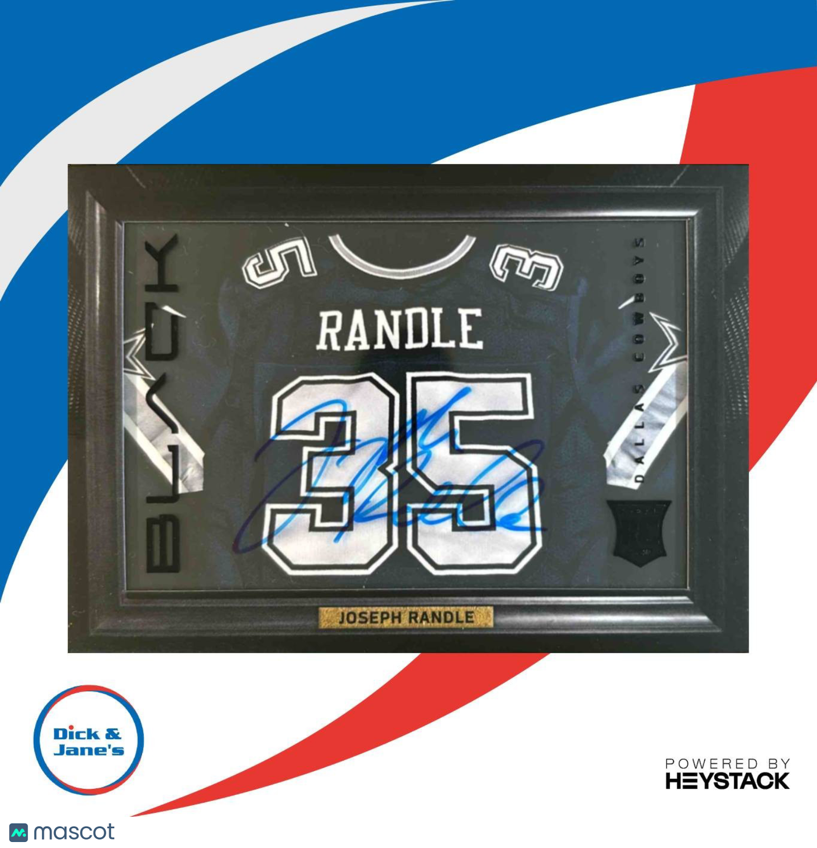 2013 Panini Black Joseph Randle Shadow Box Signature Jerseys /99 #21 RC Cowboys