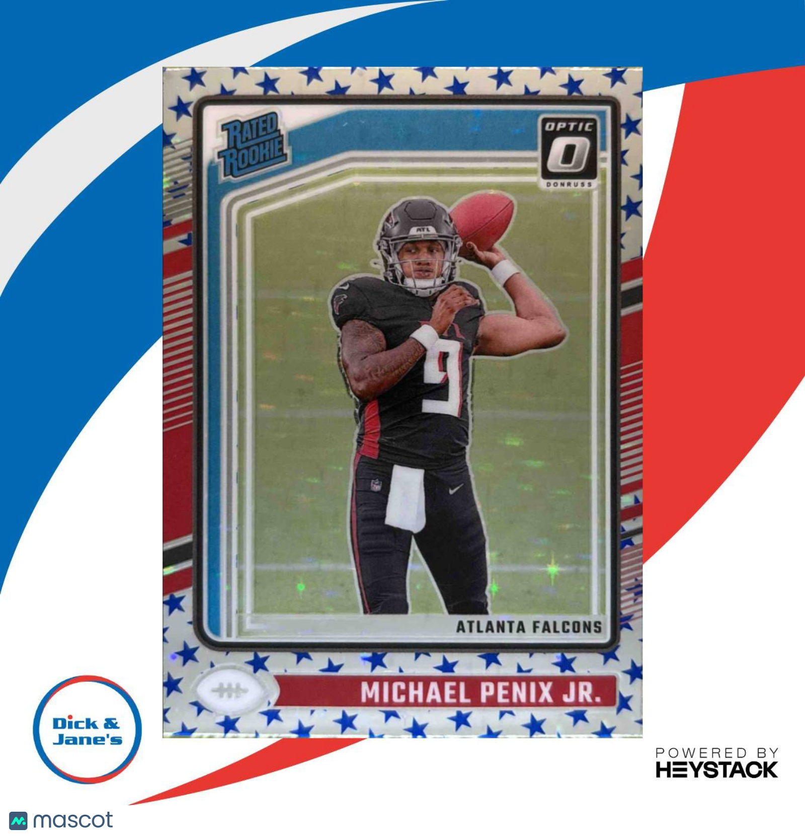2024 Donruss Optic Michael Penix Jr. Stars #279 Rated Rookie Atlanta Falcons