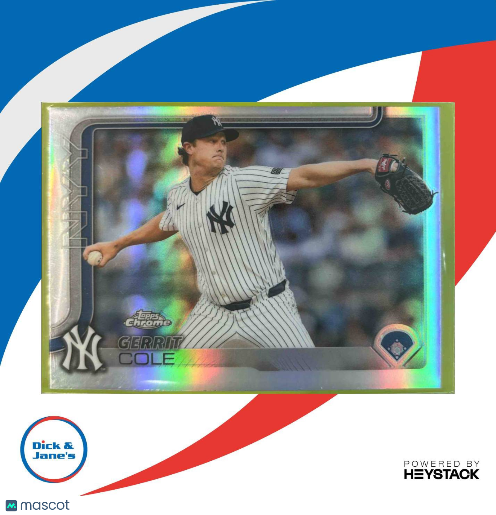 2025 Topps Chrome Gerrit Cole Refractor #110 New York Yankees