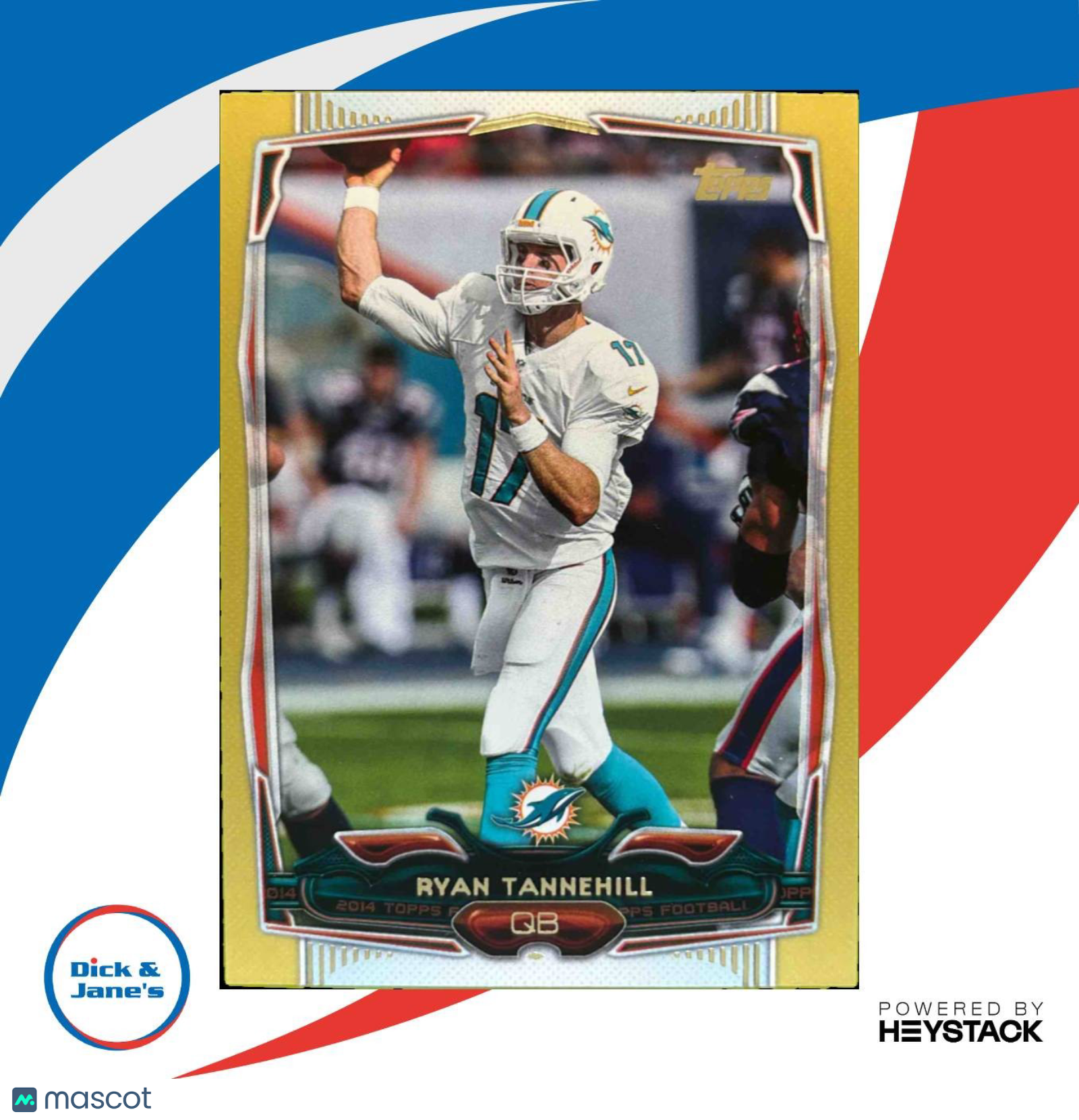 2014 Topps Ryan Tannehill Gold 1949/2014 #77 Miami Dolphins