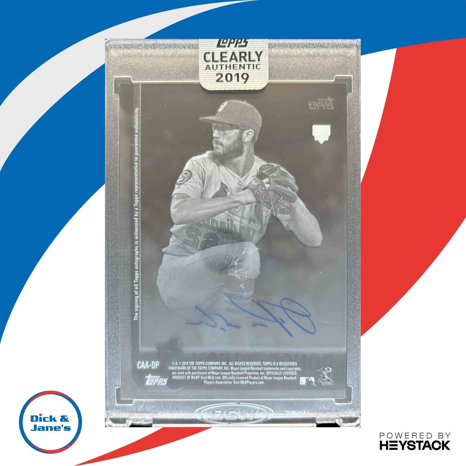 2019 Topps Clearly Authentic Daniel Ponce de Leon RC Auto St. Louis Cardinals