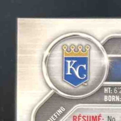 2019 Bowman Chrome Yefri Del Rosario Auto 1st Prospect Kansas City Royals