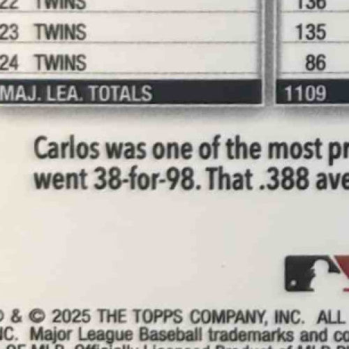 2025 Topps Chrome Carlos Correa Orange Geometric Refractor /25 #204 Twins