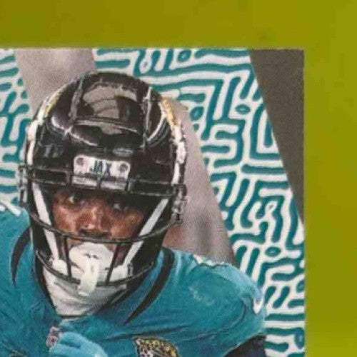 2023 Donruss Optic Tank Bigsby Primary Colors Auto Purple Stars /25 #17 Jaguars