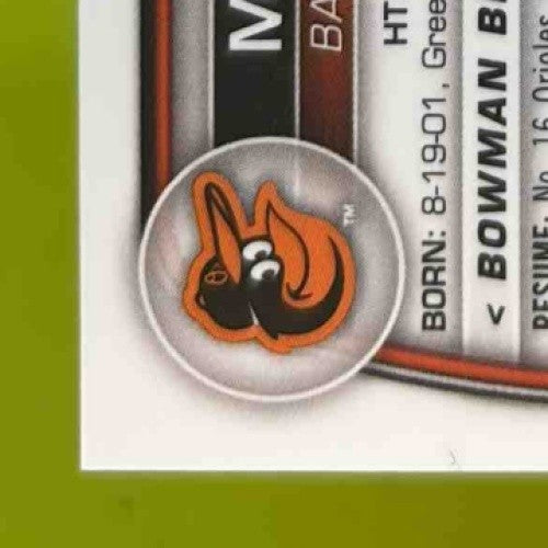 2023 Bowman Max Wagner Chrome Blue Refractor 11/150 #BCP-8 1st Prospect Orioles