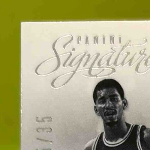 2013-14 Panini Signature George Gervin Dynamic Ink /35 #2 Auto San Antonio Spurs