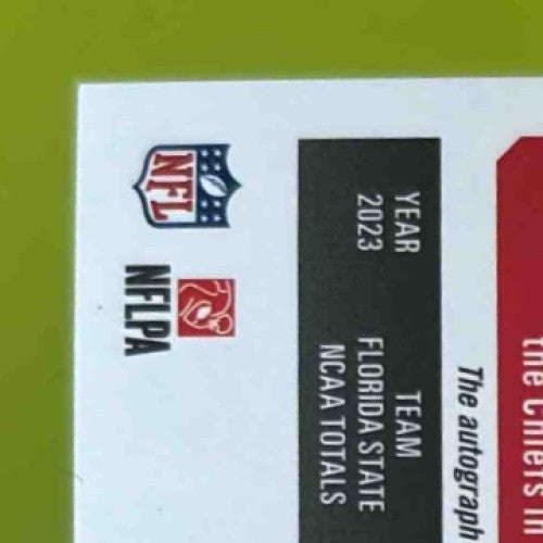 2024 Contenders Fabien Lovett Rookie Ticket Auto Opening Kickoff #242 RC Chiefs