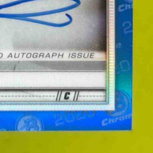 2020 Bowman Chrome Zack Collins Rookie Auto Blue Refractor 106/150 White Sox
