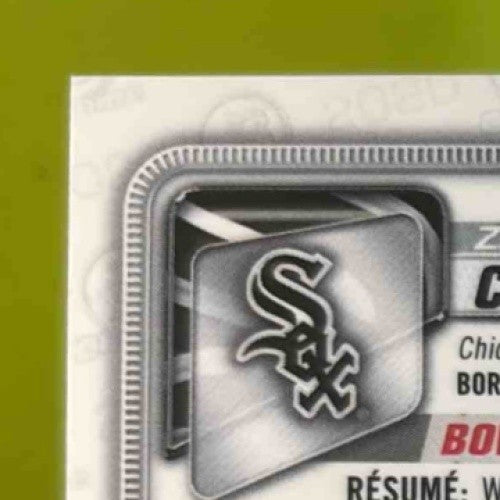 2020 Bowman Chrome Zack Collins Rookie Auto Blue Refractor 106/150 White Sox