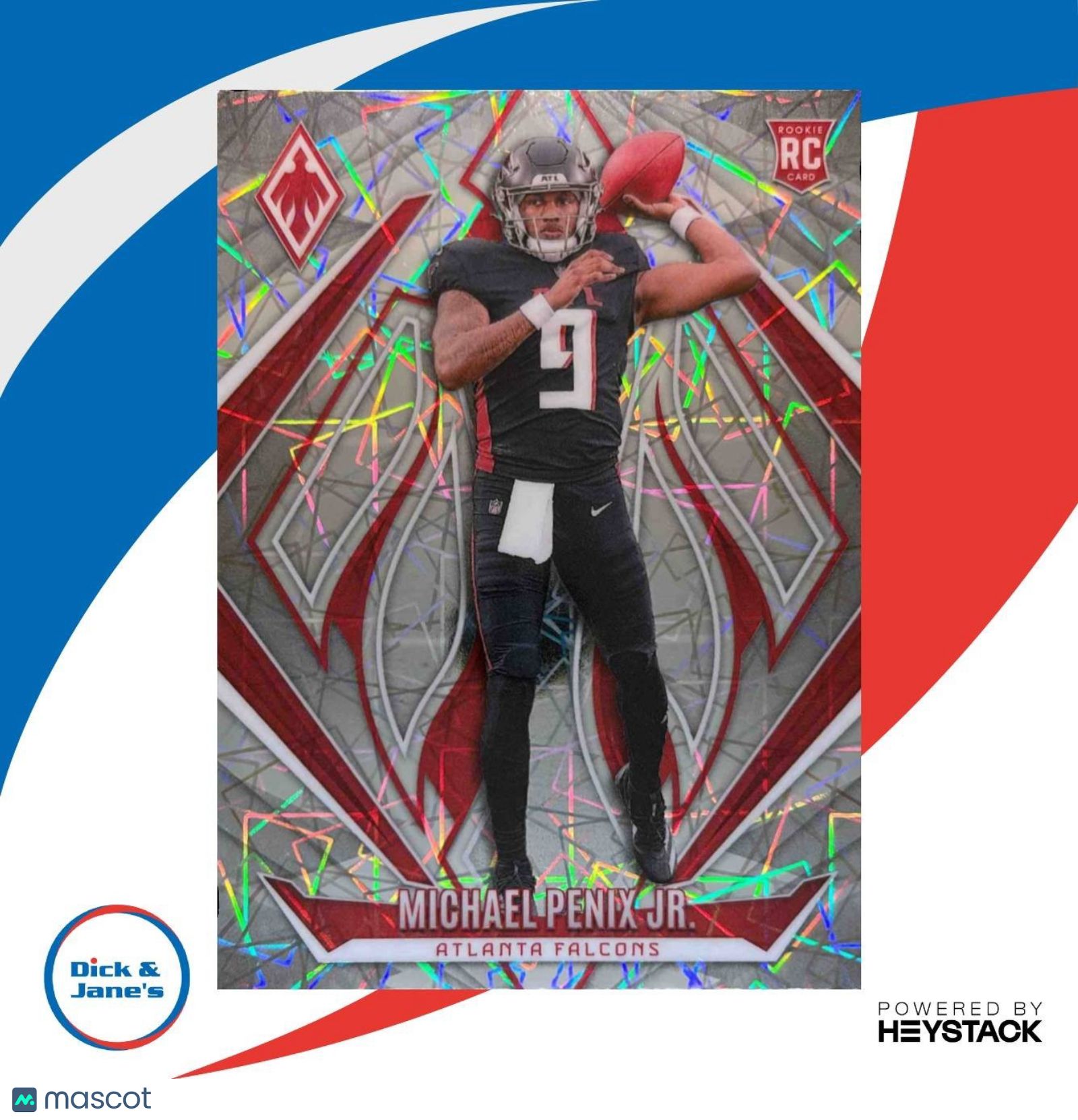 2024 Panini Phoenix Michael Penix Jr. Lazer #229 RC Atlanta Falcons