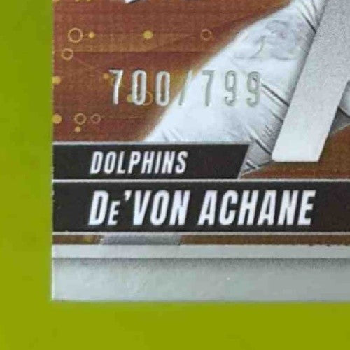 2025 Panini Donruss Elite De'Von Achane Full Throttle 700/799 #13 Miami Dolphins