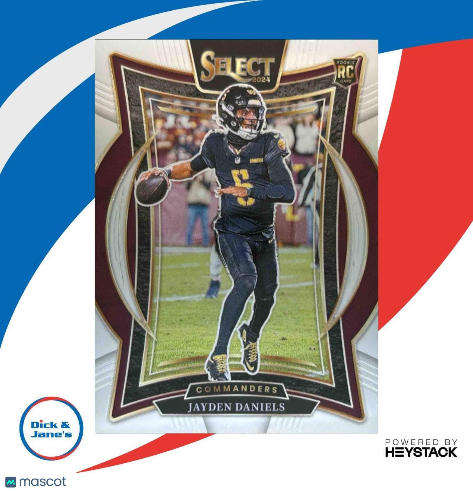 2024 Panini Select Jayden Daniels Concourse #26 RC Washington Commanders