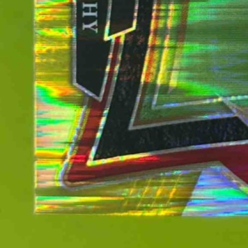 2024 Select Xavier Worthy Green and Yellow Prizm Shock #32 RC Chiefs