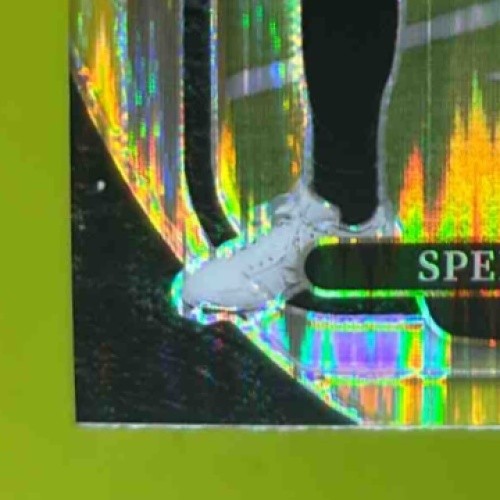 2024 Select Spencer Rattler Green and Yellow Prizm Shock #130 RC Saints