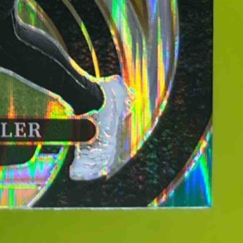 2024 Select Spencer Rattler Green and Yellow Prizm Shock #130 RC Saints