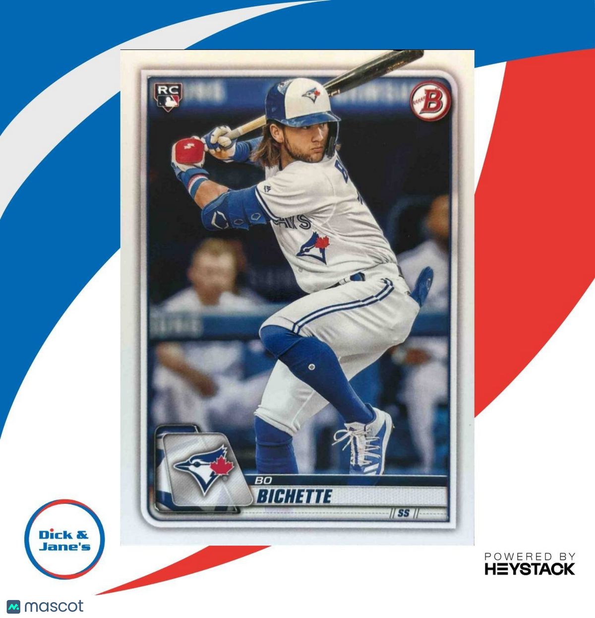 2020 Bowman Bo Bichette #52 RC Toronto Blue Jays