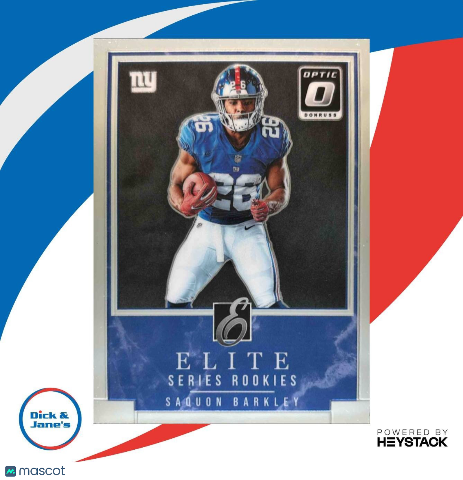 2018 Panini Donruss Optic Saquon Barkley Rookie Elite Series RC New York Giants