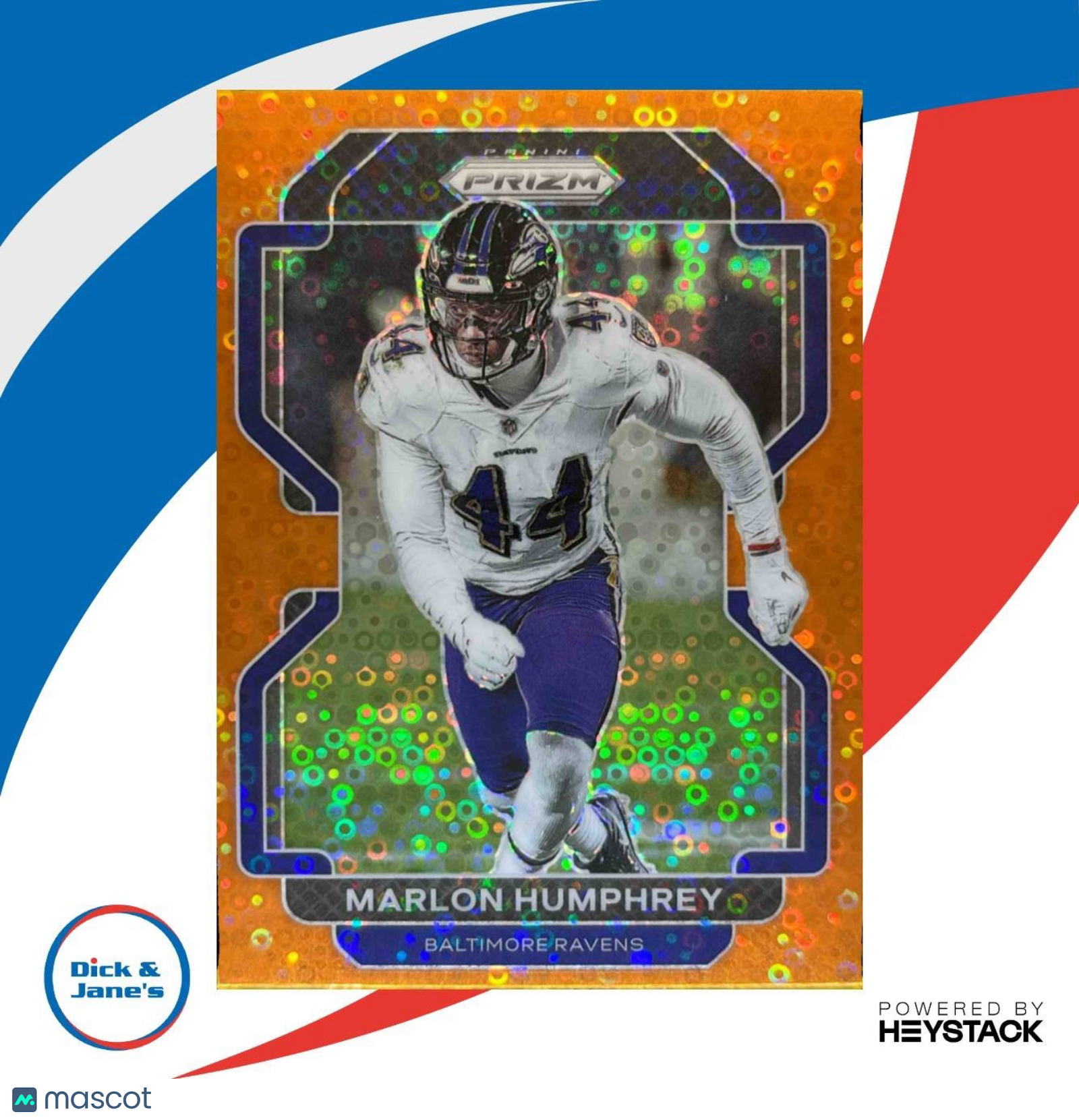 2021 Panini Prizm Marlon Humphrey Disco #288 Baltimore Ravens
