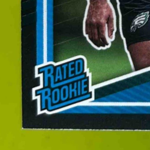 2025 Donruss Jihaad Campbell Rated Rookie Press Proof Black /10 #343 Eagles