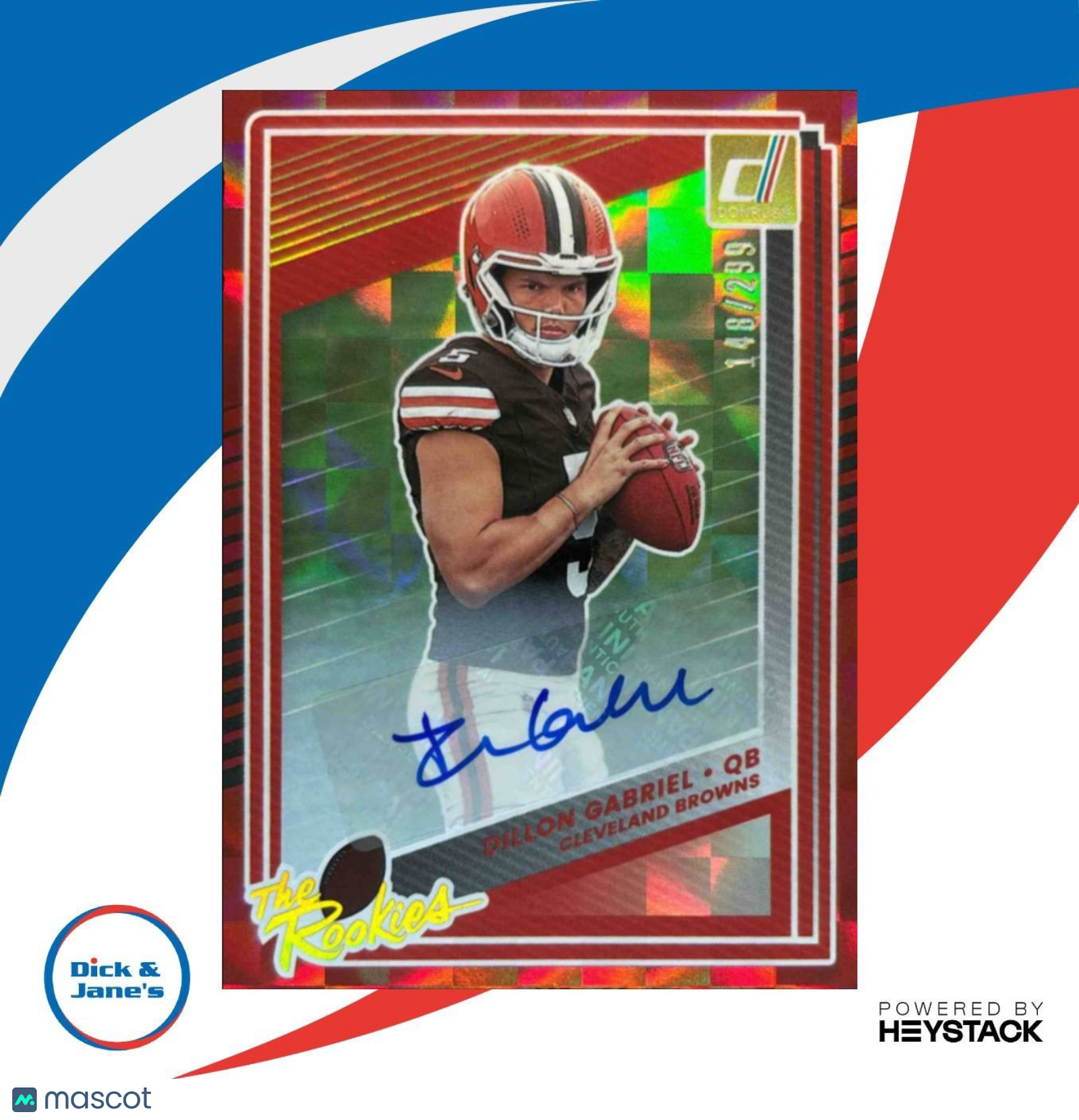 2025 Panini Donruss Dillon Gabriel The Rookies Auto 148/299 #33 RC