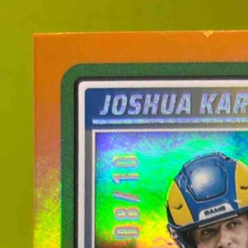 2025 Panini Score Joshua Karty First Down 8/10 #200 Los Angeles Rams
