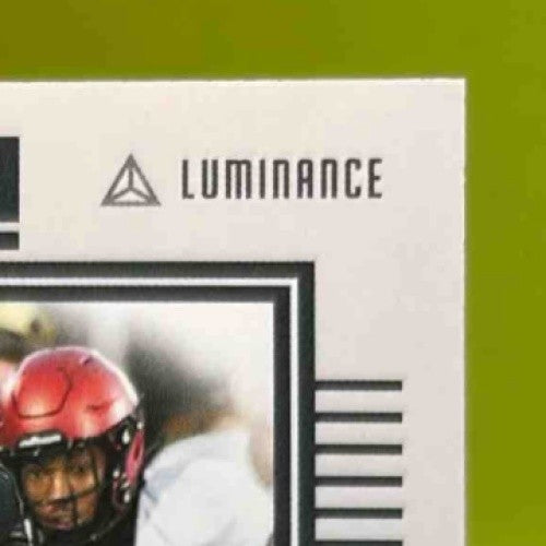 2025 Panini Luminance RJ Harvey Yellow /299 #174 RC Auto Denver Broncos