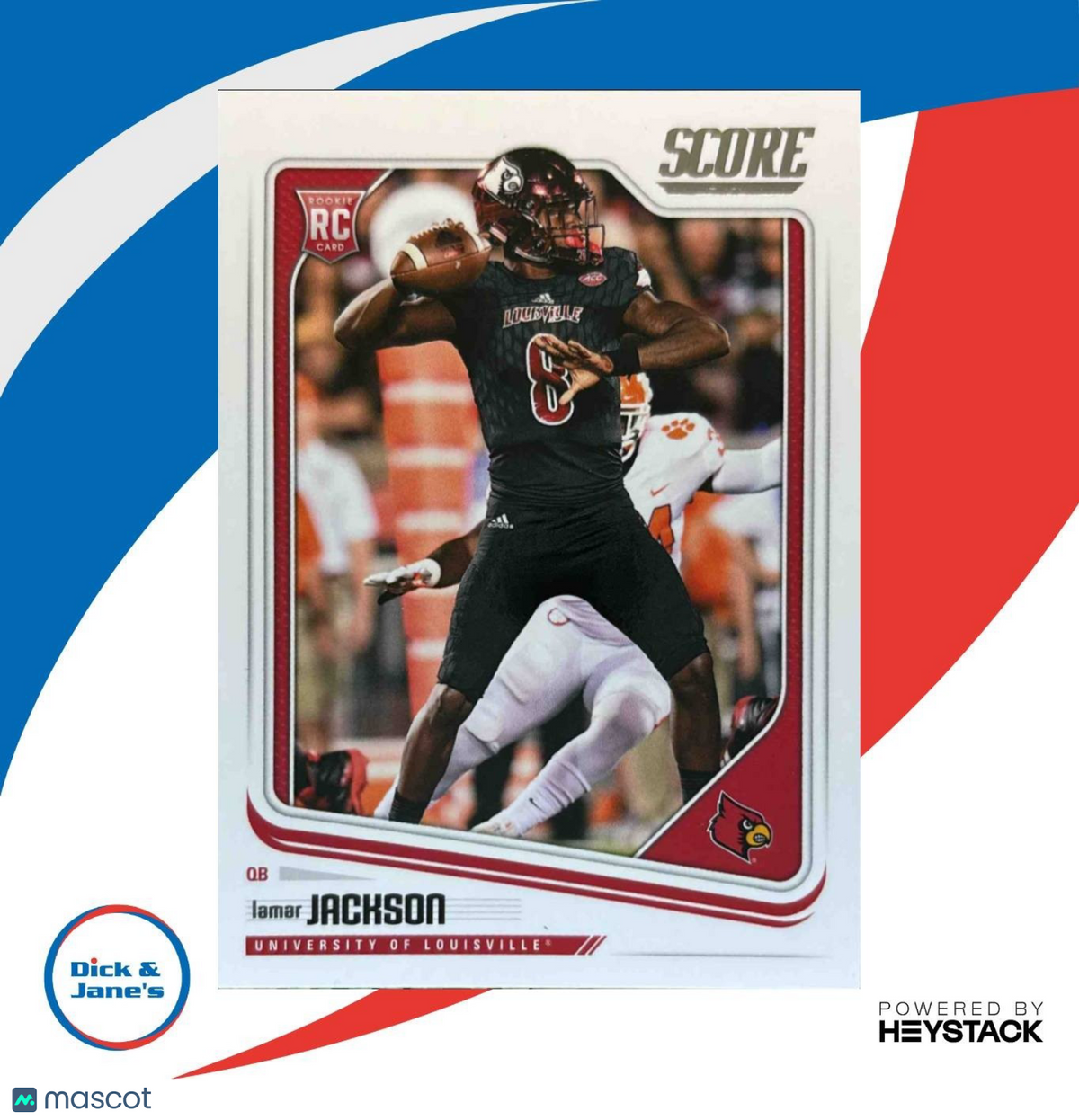 2018 Panini Score Lamar Jackson #352 RC